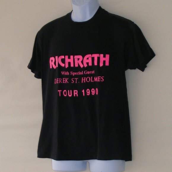 GARY RICHRATH Tshirt, M/L, 1990, REO Speedwagon - Picture 4 of 9